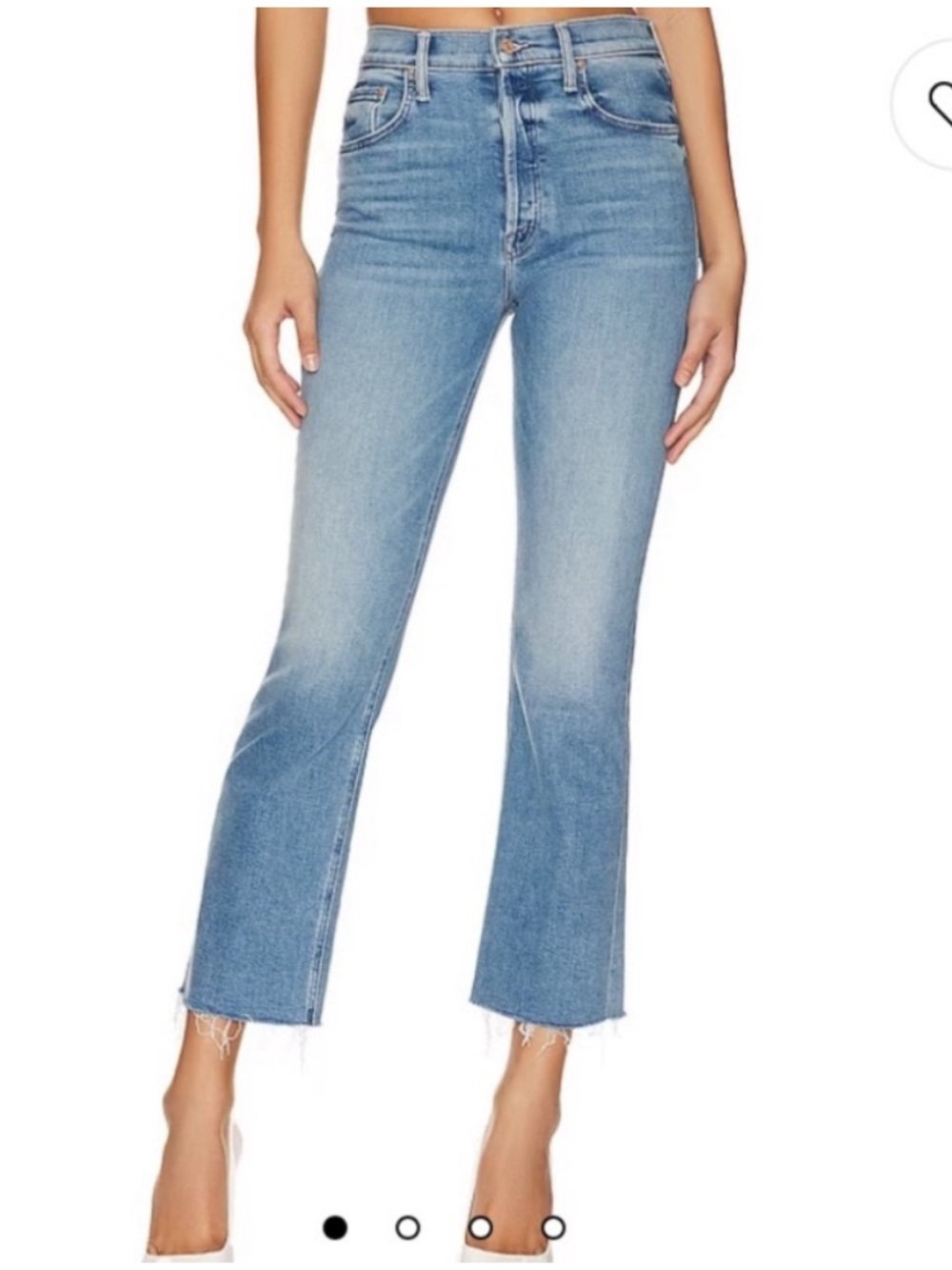 Mother the tripper ankle fray jeans in je t’aime size 25